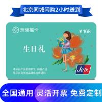 京儲福卡購物卡生日禮卡168元
